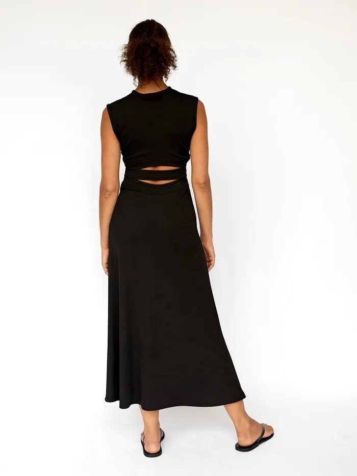 Women Verner Multi Corset Bind Dress Black The UNDONE Dresses