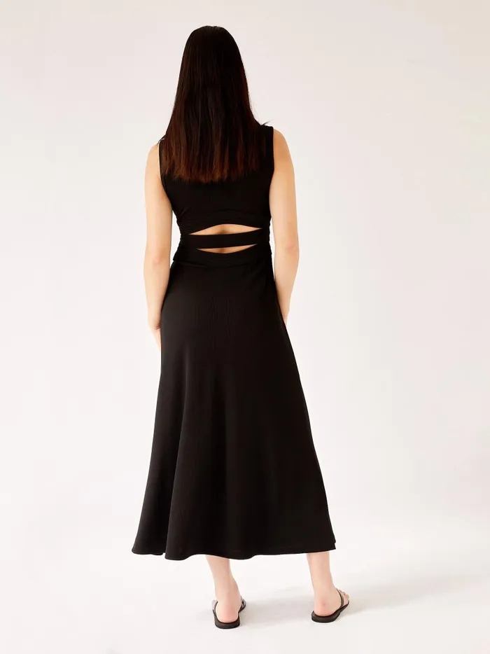 Women Verner Multi Corset Bind Dress Black The UNDONE Dresses