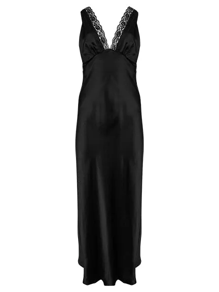 Women Vintage Maxi Black The UNDONE Loungewear