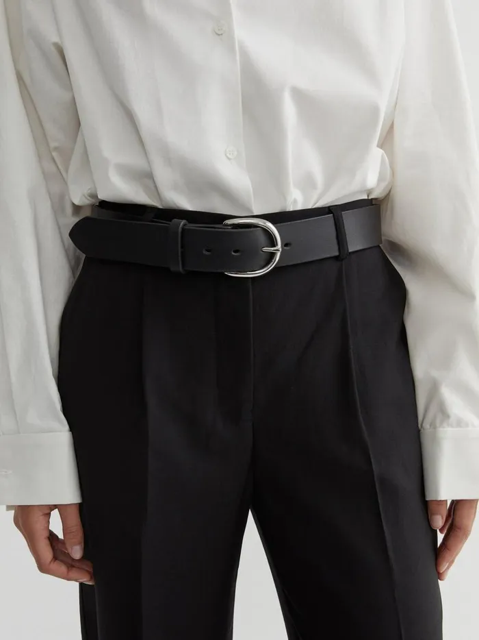 Women Wide Leather Belt Black And Silver The UNDONE Belts Women Wide Leather Belt Black And Silver The UNDONE Belts
