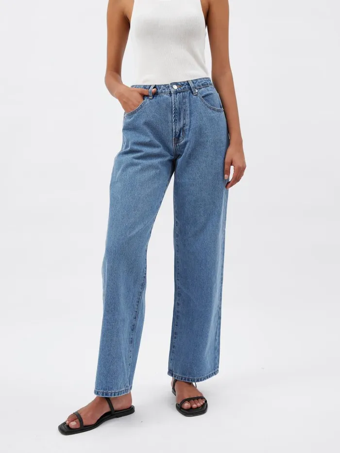 Women Wide Leg Jean Vintage Blue The UNDONE Denim