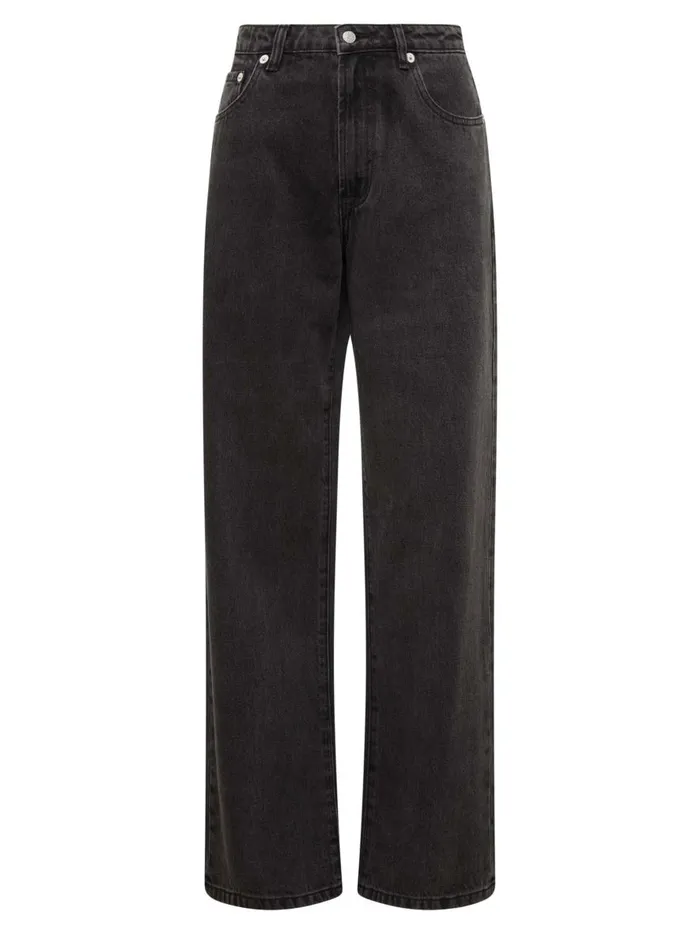 Women Wide Leg Jean Washed Black The UNDONE Denim