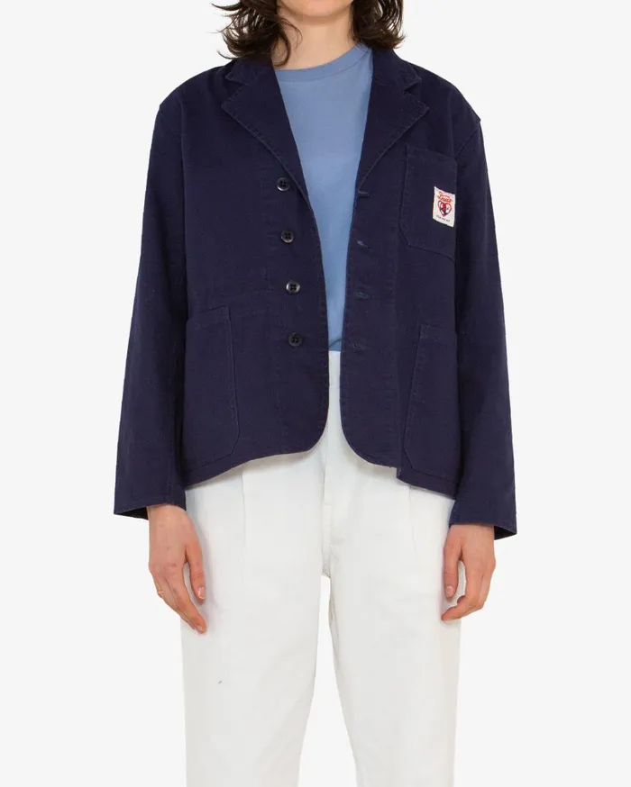 Work Blazer Relaxed Fit 8211 Twilight Blue Women Deus Ex Machina Outerwear