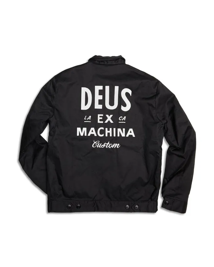 Workwear Jacket 8211 Black MenWomen Deus Ex Machina Classics Workwear Jacket 8211 Black MenWomen Deus Ex Machina Classics