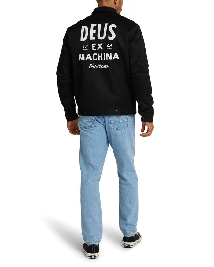 Workwear Jacket 8211 Black MenWomen Deus Ex Machina Classics Workwear Jacket 8211 Black MenWomen Deus Ex Machina Classics