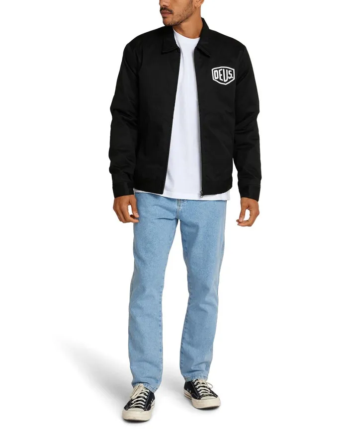 Workwear Jacket 8211 Black MenWomen Deus Ex Machina Classics Workwear Jacket 8211 Black MenWomen Deus Ex Machina Classics