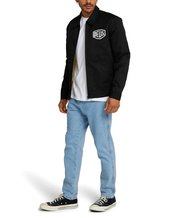 Workwear Jacket 8211 Black MenWomen Deus Ex Machina Classics Workwear Jacket 8211 Black MenWomen Deus Ex Machina Classics