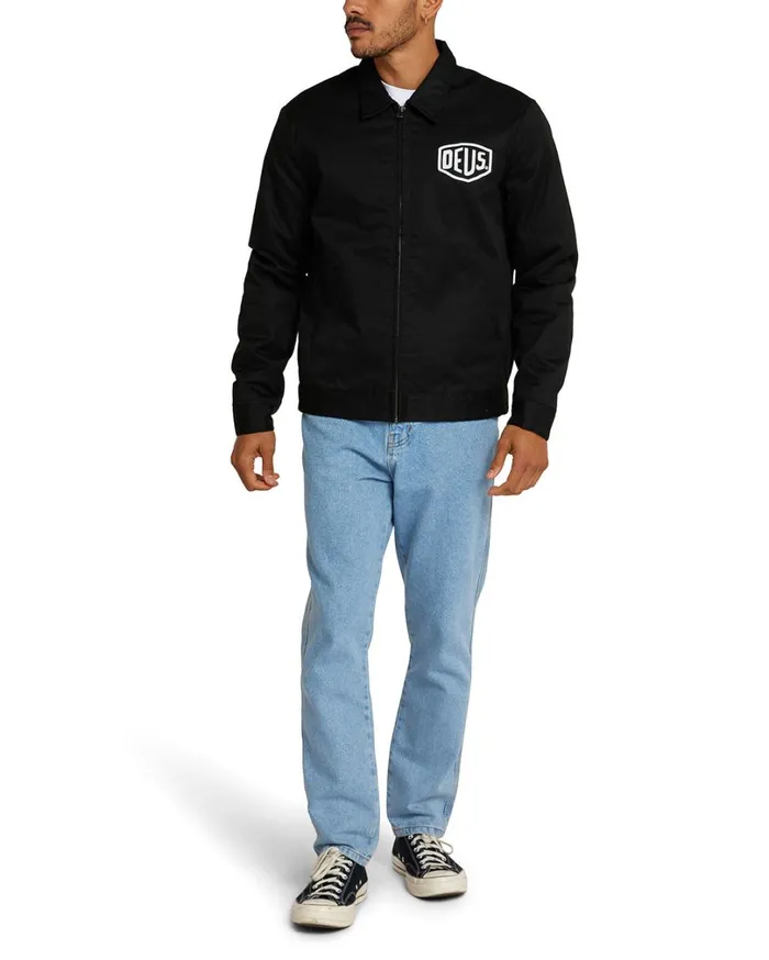 Workwear Jacket 8211 Black MenWomen Deus Ex Machina Classics Workwear Jacket 8211 Black MenWomen Deus Ex Machina Classics