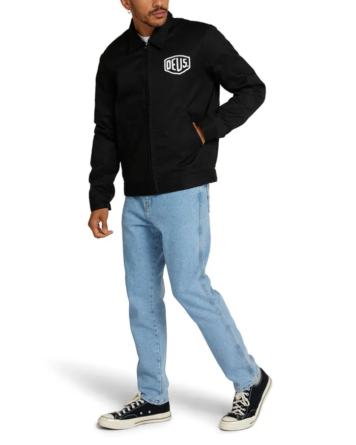 Workwear Jacket 8211 Black MenWomen Deus Ex Machina Classics Workwear Jacket 8211 Black MenWomen Deus Ex Machina Classics