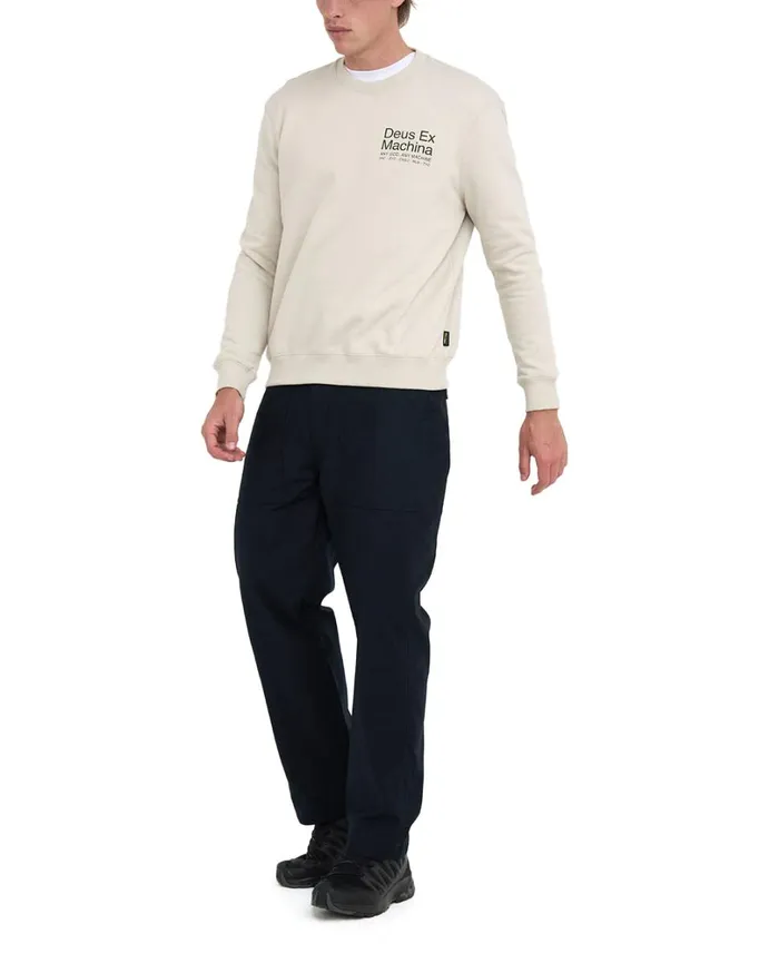 Zoning Cordura Crew 8211 Dirty White Men Deus Ex Machina Hoodies and Sweaters Zoning Cordura Crew 8211 Dirty White Men Deus Ex Machina Hoodies and Sweaters