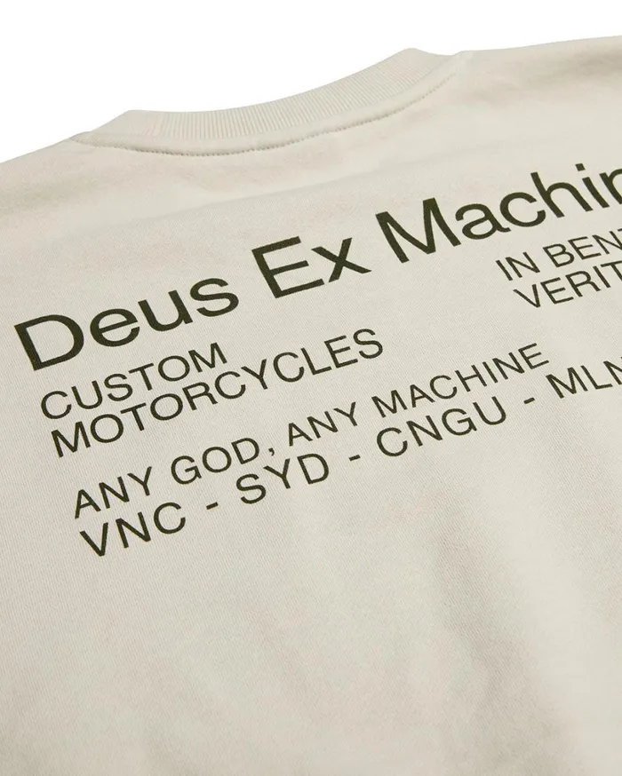 Zoning Cordura Crew 8211 Dirty White Men Deus Ex Machina Hoodies and Sweaters Zoning Cordura Crew 8211 Dirty White Men Deus Ex Machina Hoodies and Sweaters