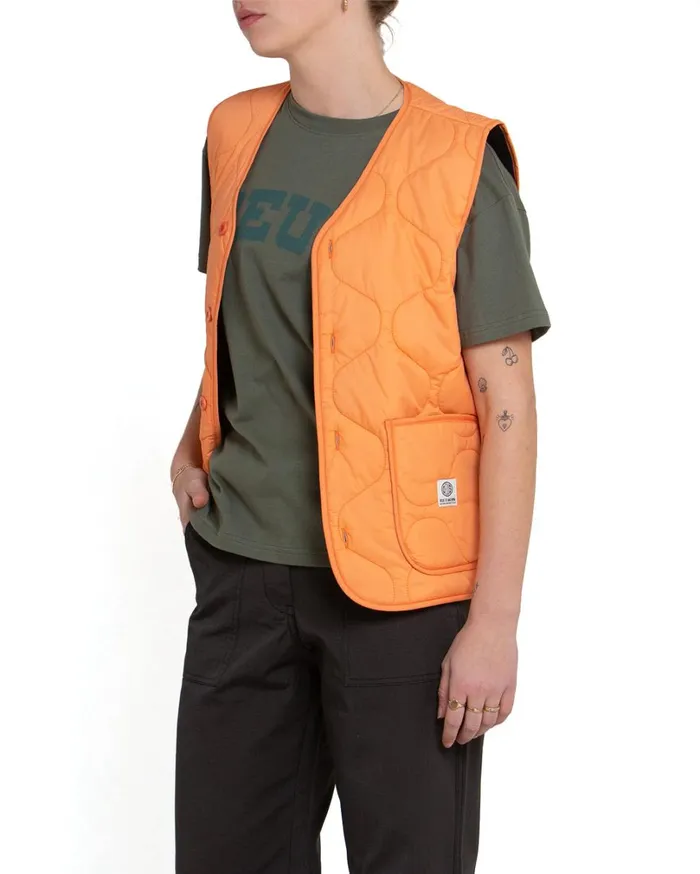 Zou Liner Vest 8211 Canteloupe Women Deus Ex Machina Outerwear