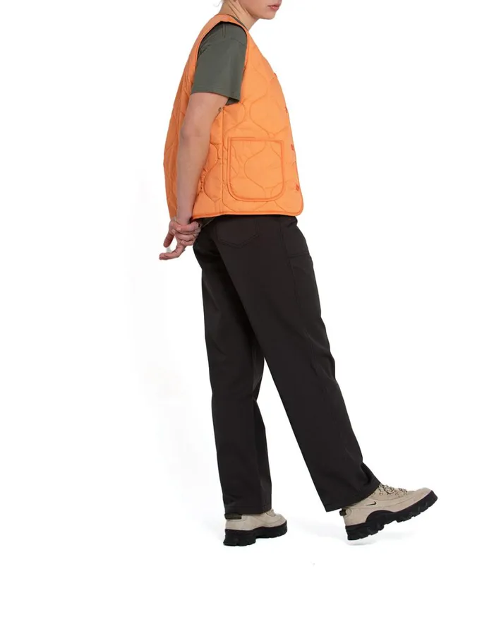 Zou Liner Vest 8211 Canteloupe Women Deus Ex Machina Outerwear Zou Liner Vest 8211 Canteloupe Women Deus Ex Machina Outerwear