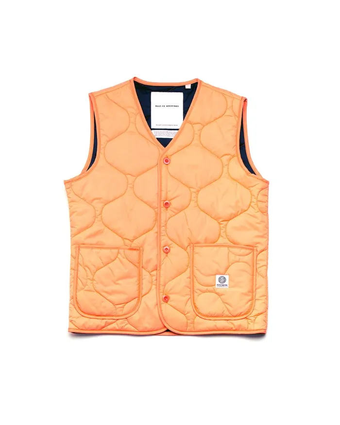 Zou Liner Vest 8211 Canteloupe Women Deus Ex Machina Outerwear Zou Liner Vest 8211 Canteloupe Women Deus Ex Machina Outerwear