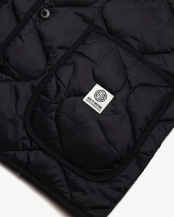 Zou Liner Vest Relaxed Fit 8211 Black Women Deus Ex Machina Outerwear Zou Liner Vest Relaxed Fit 8211 Black Women Deus Ex Machina Outerwear